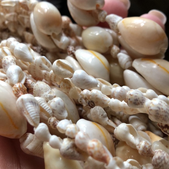 Vintage shell plant hanger/hanging planter - Picture 6 of 9